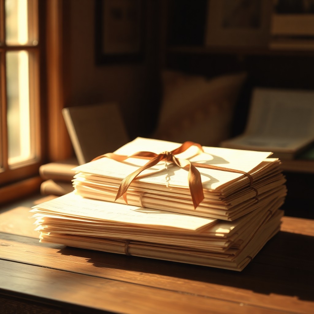 Legacy archive library with illuminated memory orbs