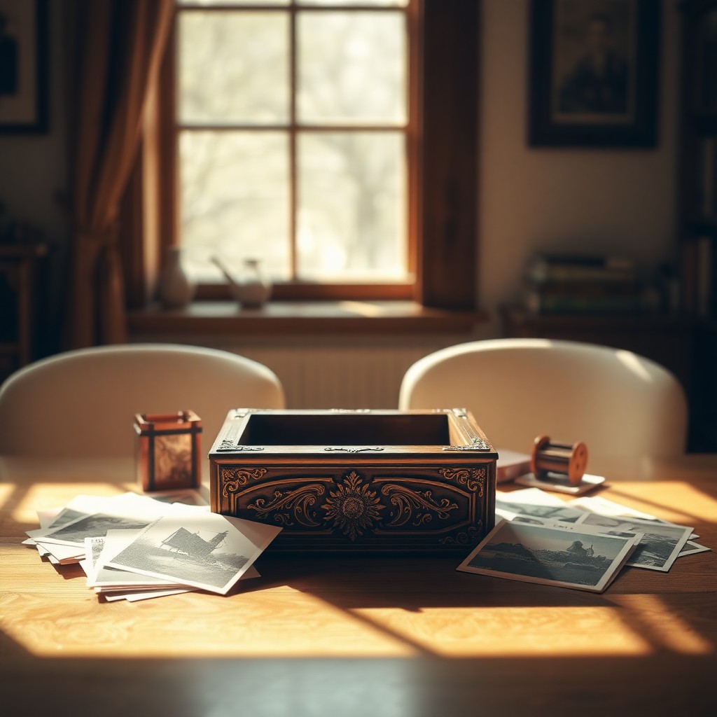 Crystalline memory preservation chamber with warm amber glow